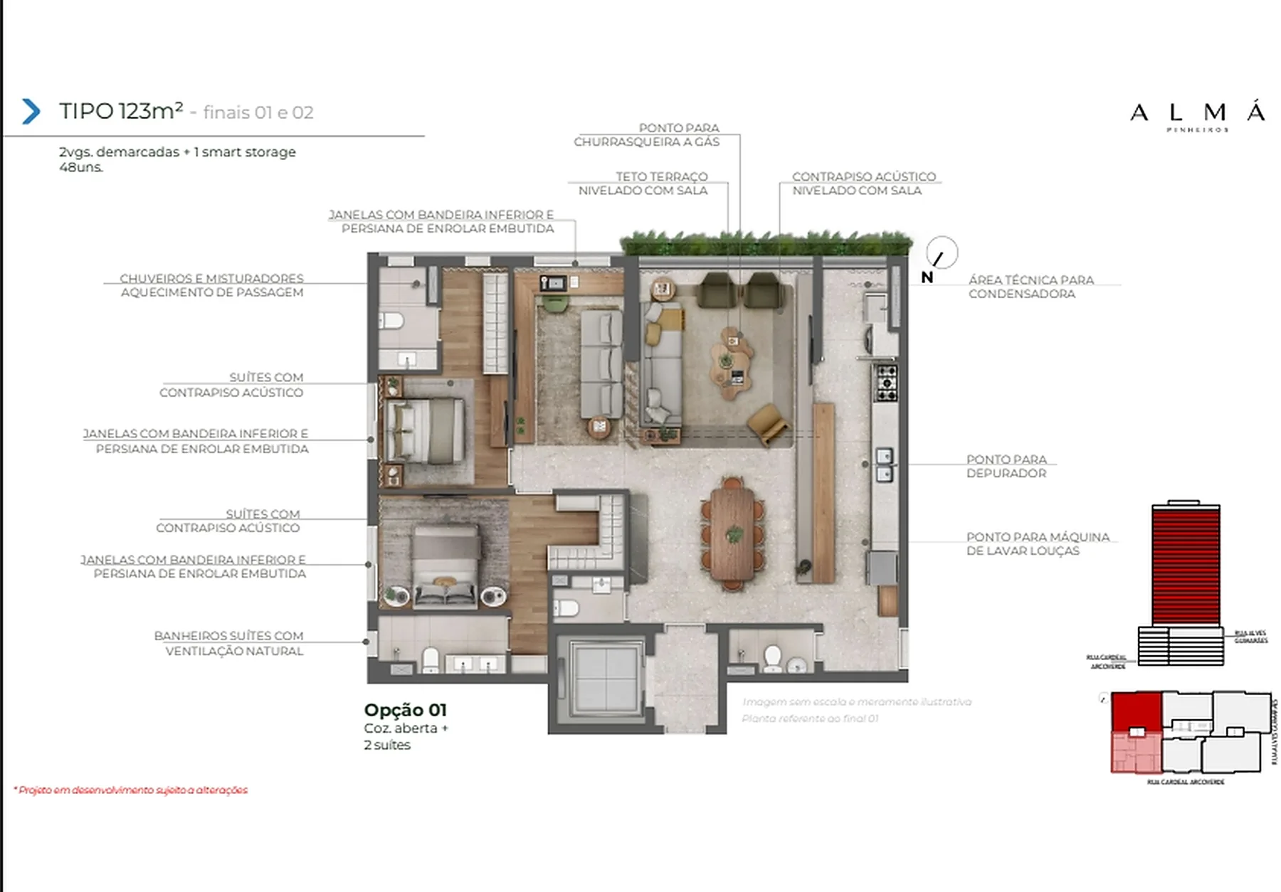 Planta 123 m²