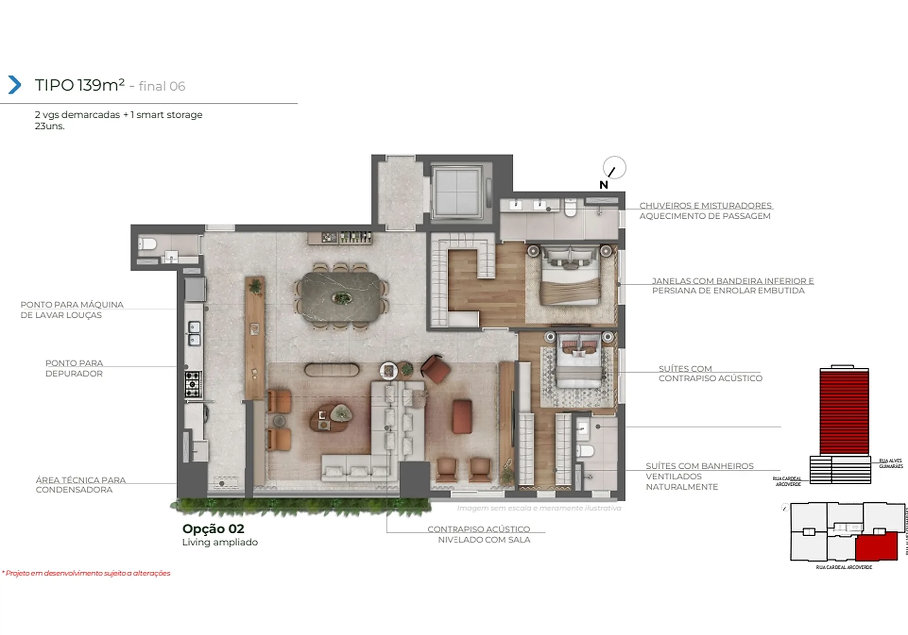 Planta 139 m²